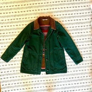 Woolrich Women’s Green Barn Jacket Size Medium Blanket Fleece Lined Chore Work